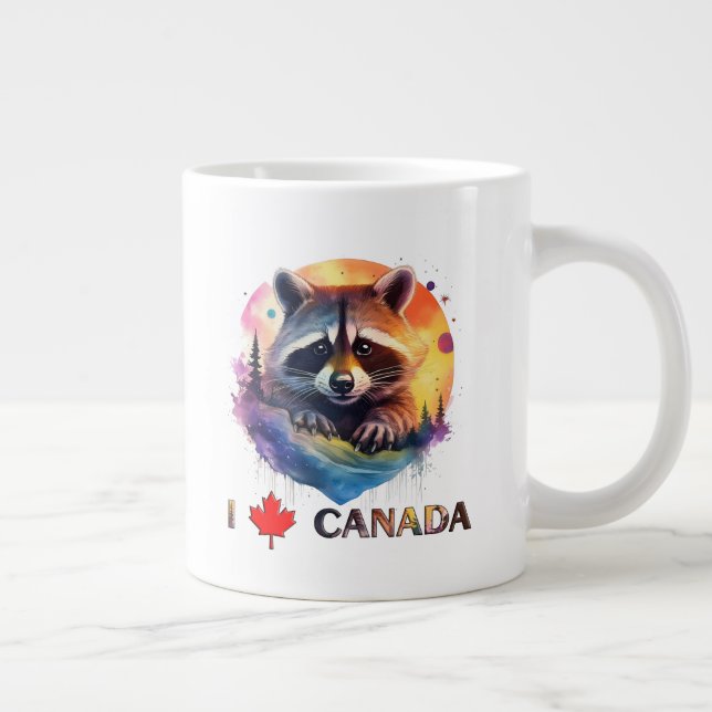 I love Canada Large Coffee Mug (Right)