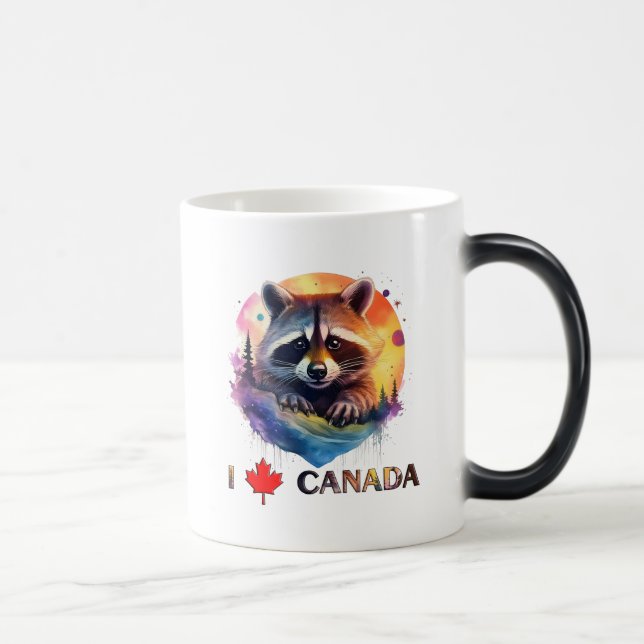 I love Canada Magic Mug (Right)