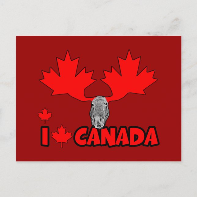 I love Canada Postcard (Front)