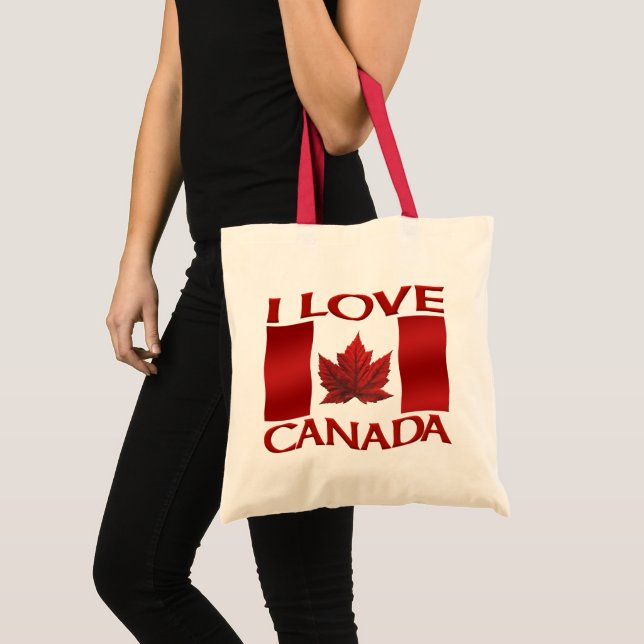 I Love Canada Sacs fourre-tout Custom I Love Canad (Devant (produit))