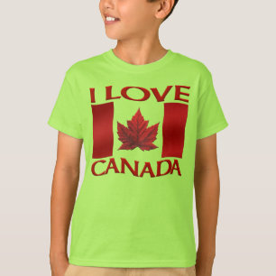 I Love Canada T-shirt Organic Girl's Canada Shirt