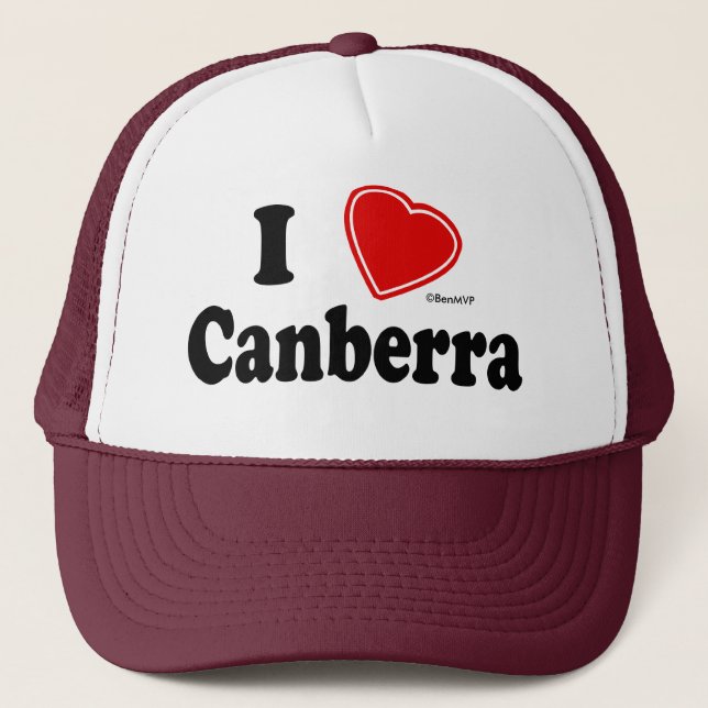 I Love Canberra Trucker Hat (Front)