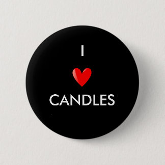 I Love Candles 2 Inch Round Button