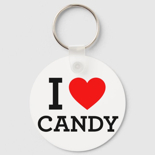 I Love Candy. Keychain (Front)