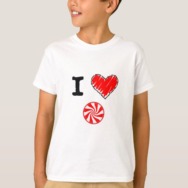 I Love Candy T-Shirt (Front)