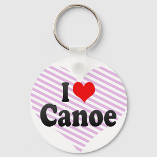 I love Canoe Keychain