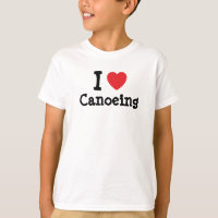 I love Canoeing heart custom personalized