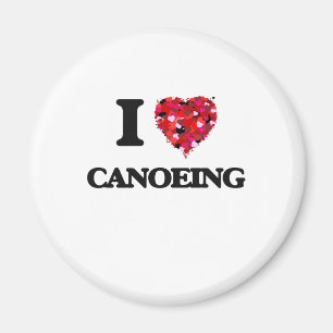 I love Canoeing Magnet