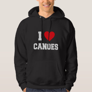 I Love canoes Hoodie