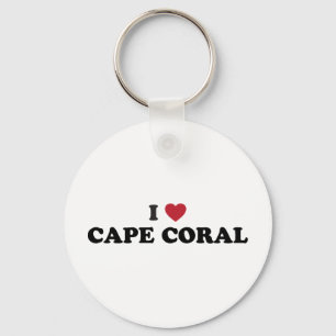 I Love Cape Coral Florida Keychain