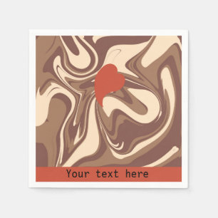 I love cappuccino custom napkin