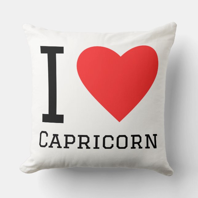 I love Capricorn  Throw Pillow (Front)