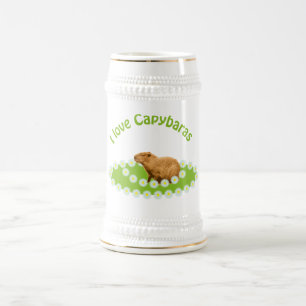I love Capybaras Beer Stein
