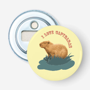 I Love Capybaras Bottle Opener