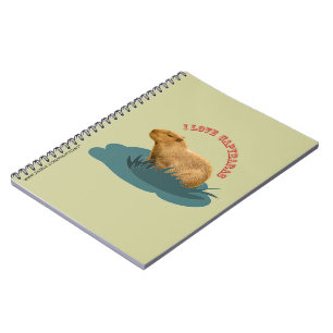 I Love Capybaras Cute Capybara Lover Notebook