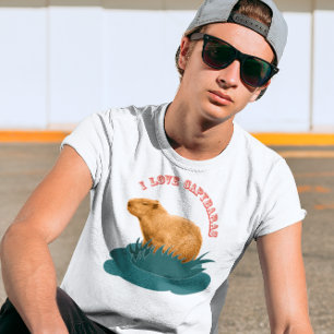 I Love Capybaras Cute Capybara Lover T-Shirt