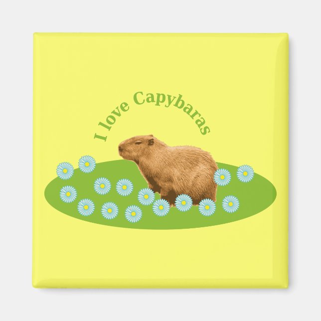 I love Capybaras Magnet (Front)