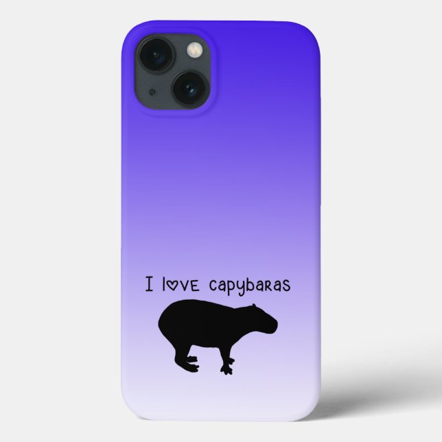 I Love Capybaras Purple Case-Mate iPhone Case (Back)