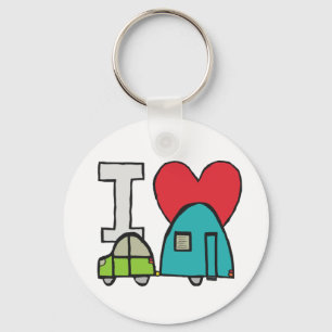 I Love Caravanning Keychain