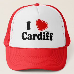 I Love Cardiff Trucker Hat