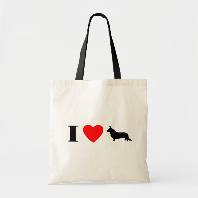 I Love Cardigan Welsh Corgis Bag (Front)