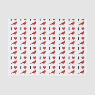 I love Cardinals Tissue Paper