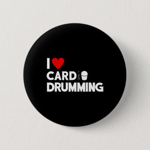 I Love Cardio Drumming Gym Fitness Cl Workout 2 Inch Round Button