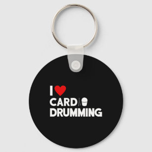 I Love Cardio Drumming Gym Fitness Cl Workout  Keychain