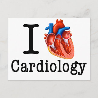 I love Cardiology Postcard