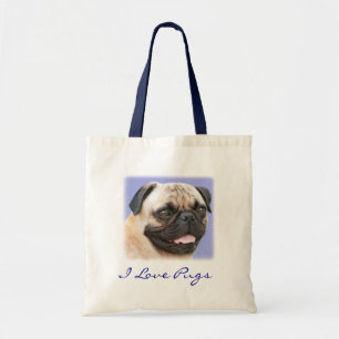 I Love Carlins Portrait Canvas Sac fourre - tout b