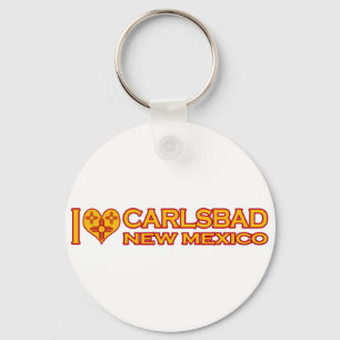 I Love Carlsbad, NM Keychain