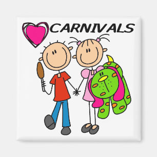 I Love Carnivals Tshirts and Gifts Magnet