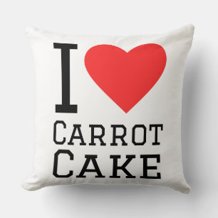 I love carrot cake  throw pillow