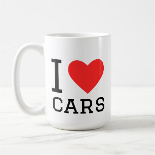 I love cars coffee mug