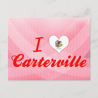 I Love Carterville, Illinois Postcard