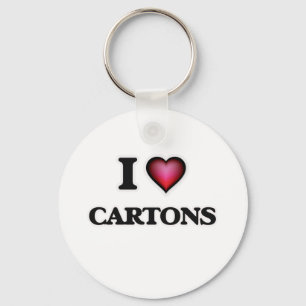 I love Cartons Keychain