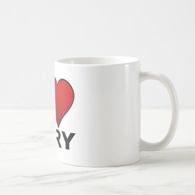 I LOVE CARY, NC - NORTH CAROLINA COFFEE MUG (Right)