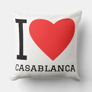 I love Casablanca Throw Pillow