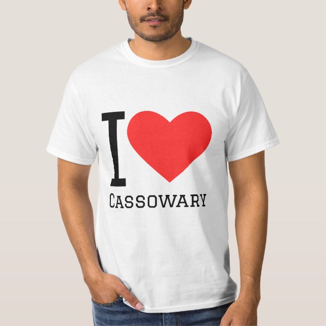 I love cassowary T-Shirt (Front)
