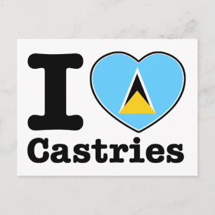 I love Castries Postcard