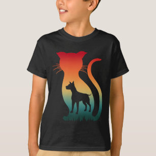 I LOVE CAT DOG ANIMALS LOVER GIFT T-Shirt