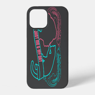 i love cat, just me and my cat iPhone 12 case