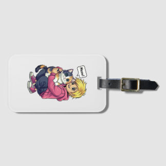 I love cat luggage tag