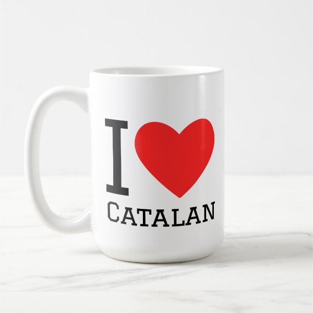 I love catalan  coffee mug (Left)