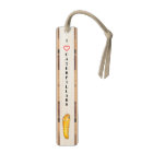 I Love Caterpillars Swallowtail Wooden Bookmark