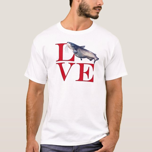 I Love Catfish T-Shirt (Front)
