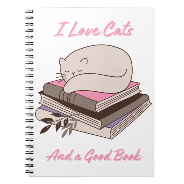 I Love Cats and a Good Book  (Front)