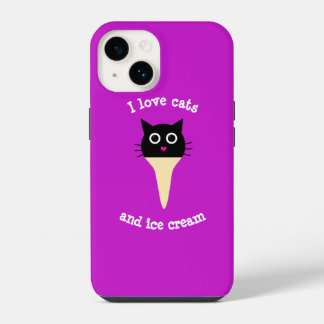 I love cats and ice cream  Case-Mate iPhone case