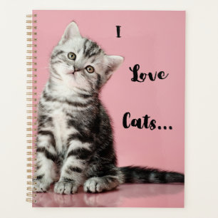 I Love Cats Calendar Planner