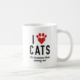 I Love Cats Coffee Mug